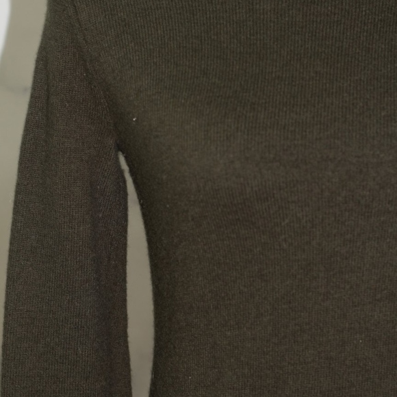 Cynthia Rowley Wool Army Green Sheath Dress (S) - Picture 4 of 11